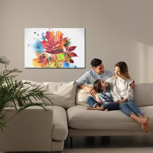 Peinture sur toile Feuilles D'automne Colorées Peintes À L'aquarelle – Image 7