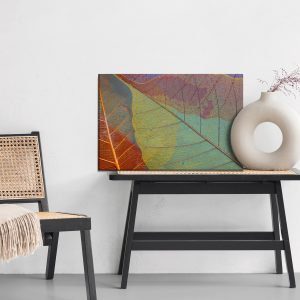 Peinture sur toile Feuilles Colorées À L'échelle Macro – Image 6