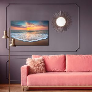 Peinture sur toile Coucher De Soleil Sur La Mer – Image 4