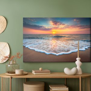Peinture sur toile Coucher De Soleil Sur La Mer – Image 5