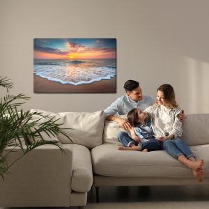 Peinture sur toile Coucher De Soleil Sur La Mer – Image 7