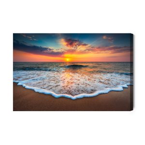Peinture sur toile Coucher De Soleil Sur La Mer – Image 2