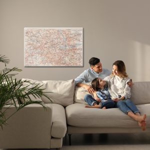 Peinture sur toile Carte De Londres Et Des Environs – Image 7