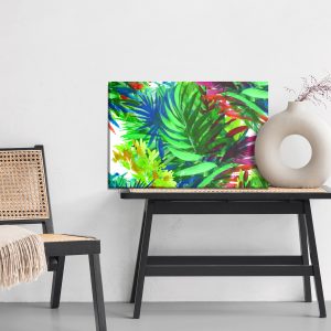 Peinture sur toile Feuilles Tropicales Colorées Comme Peintes – Image 6