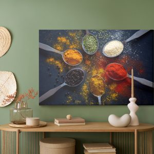 Peinture sur toile Épices Colorées Sur Des Cuillères – Image 5