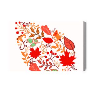 Peinture sur toile Feuilles D'automne Colorées – Image 2