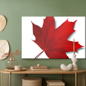 Peinture sur toile Feuille D'érable Rouge – Image 5