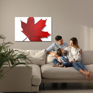 Peinture sur toile Feuille D'érable Rouge – Image 7