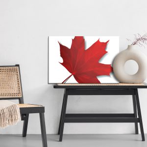 Peinture sur toile Feuille D'érable Rouge – Image 6
