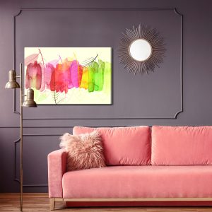 Peinture sur toile Feuilles D'aquarelle Aux Couleurs De L'automne – Image 4