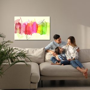 Peinture sur toile Feuilles D'aquarelle Aux Couleurs De L'automne – Image 7