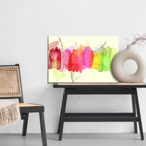 Peinture sur toile Feuilles D'aquarelle Aux Couleurs De L'automne – Image 6