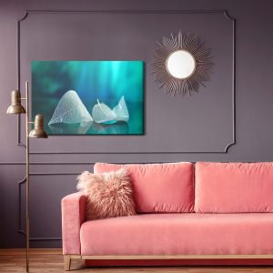 Peinture sur toile Feuilles À L'échelle Macro Avec Un Effet 3D – Image 4