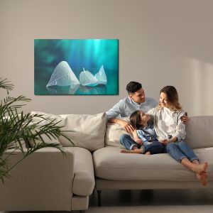 Peinture sur toile Feuilles À L'échelle Macro Avec Un Effet 3D – Image 7