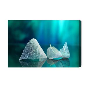 Peinture sur toile Feuilles À L'échelle Macro Avec Un Effet 3D – Image 2
