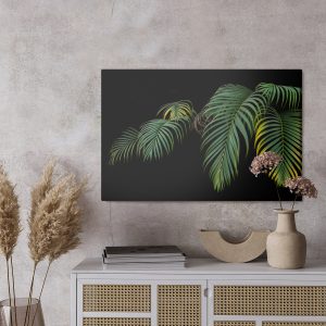 Peinture sur toile Feuilles De Palmiers Tropicaux – Image 3
