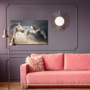 Peinture sur toile Trois Chevaux Au Galop – Image 4