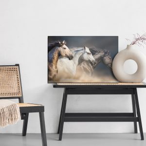 Peinture sur toile Trois Chevaux Au Galop – Image 6