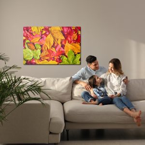 Peinture sur toile Feuilles Aux Couleurs D'automne – Image 7