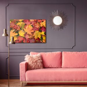 Peinture sur toile Feuilles D'érable Aux Couleurs De L'automne – Image 4