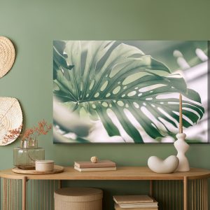 Peinture sur toile Feuille De Monstera Se Bouchent – Image 5