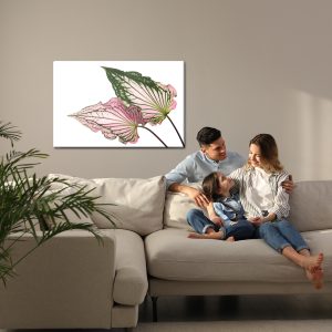 Peinture sur toile Feuilles De Caladium En Gros Plan – Image 7
