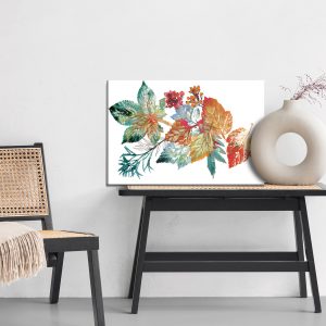 Peinture sur toile Feuilles D'automne Comme Peintes À L'aquarelle – Image 6