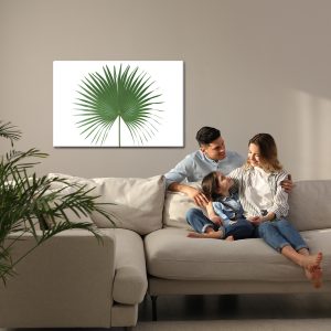 Peinture sur toile Feuille Verte – Image 7