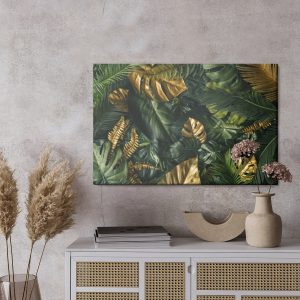 Peinture sur toile Mélange Coloré De Feuilles – Image 3