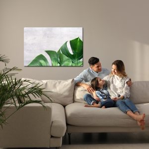 Peinture sur toile Feuilles De Monstera Sur Fond De Béton – Image 7