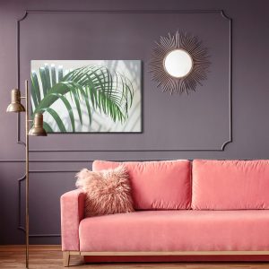 Peinture sur toile Feuille De Palmier Verte Avec Effet 3D – Image 4
