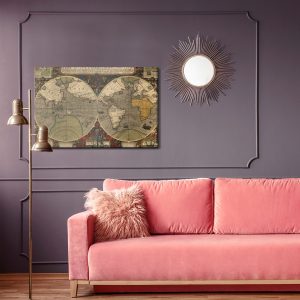 Peinture sur toile Carte Du Monde Antique – Image 4