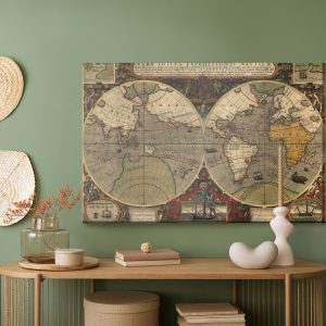 Peinture sur toile Carte Du Monde Antique – Image 5