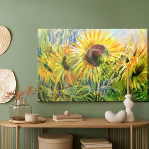 Peinture sur toile Tournesols Dessinés – Image 5