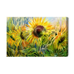 Peinture sur toile Tournesols Dessinés – Image 2