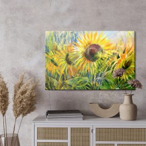 Peinture sur toile Tournesols Dessinés – Image 3