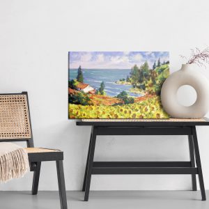 Peinture sur toile Paysage Aux Tournesols Comme Peint – Image 6