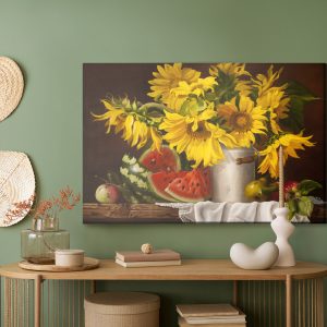 Peinture sur toile Tournesols Aux Fruits – Image 5