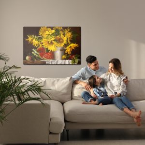Peinture sur toile Tournesols Aux Fruits – Image 7