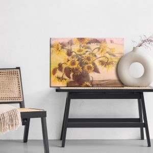 Peinture sur toile Tournesols Dans Un Vase Comme Peint – Image 6