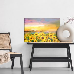 Peinture sur toile Un Champ De Tournesols Comme Peint – Image 6
