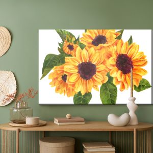 Peinture sur toile Un Bouquet De Tournesols Comme Peint – Image 5