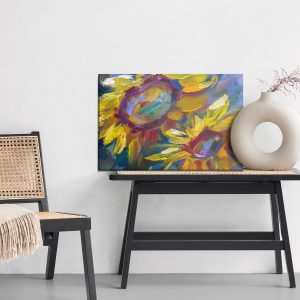 Peinture sur toile Tournesols Colorés Peints – Image 6