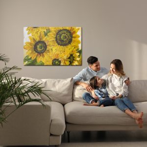 Peinture sur toile Tournesols Comme Peints – Image 7
