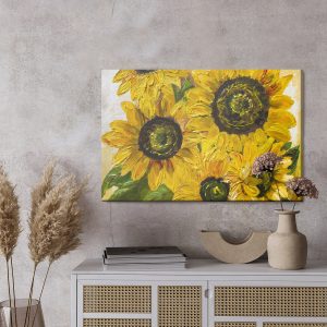 Peinture sur toile Tournesols Comme Peints – Image 3