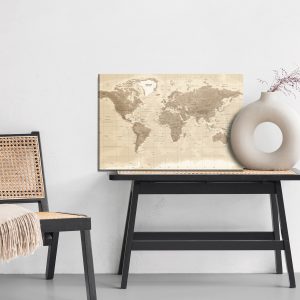 Peinture sur toile Carte Du Monde Physique – Image 6