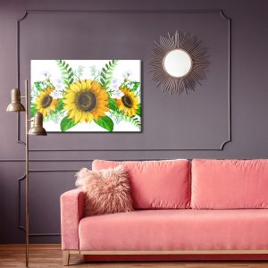 Peinture sur toile Tournesols Décoratifs – Image 4