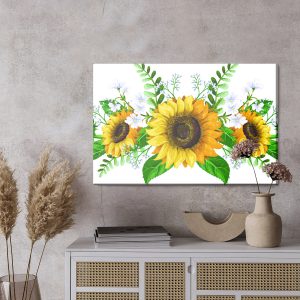 Peinture sur toile Tournesols Décoratifs – Image 3