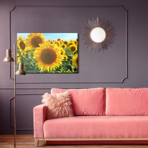 Peinture sur toile Champ De Tournesol 3D – Image 4