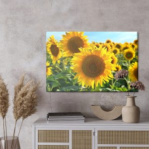 Peinture sur toile Champ De Tournesol 3D – Image 3